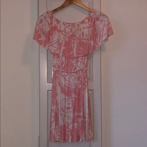 Clayton off the shoulder knit dress